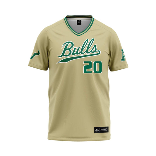 USF - NCAA Baseball : Lance Trippel - Sand Jersey-0