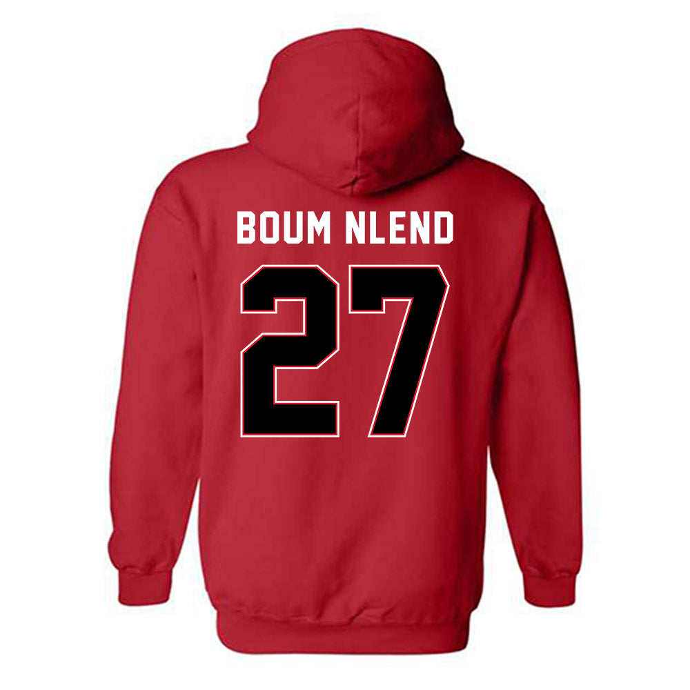 SIUE - NCAA Men's Soccer : Amos Boum Nlend - Classic Shersey Hooded Sweatshirt-1