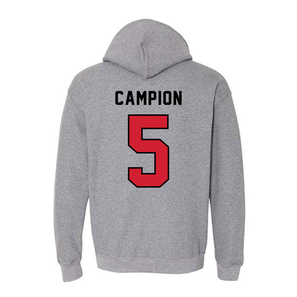 SIUE - NCAA Men's Basketball : Jack Campion - Classic Shersey Hooded Sweatshirt-1