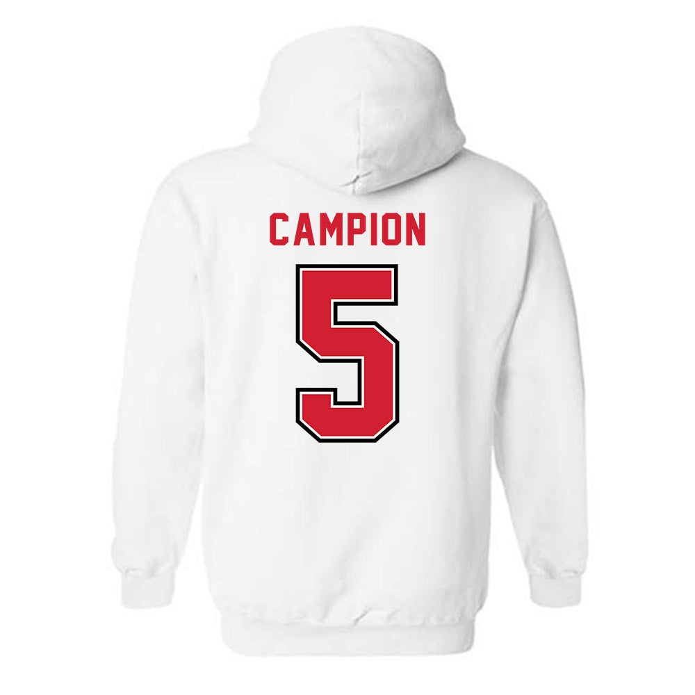 SIUE - NCAA Men's Basketball : Jack Campion - Classic Shersey Hooded Sweatshirt-1