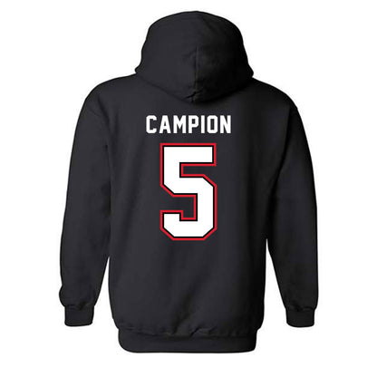 SIUE - NCAA Men's Basketball : Jack Campion - Classic Shersey Hooded Sweatshirt-1