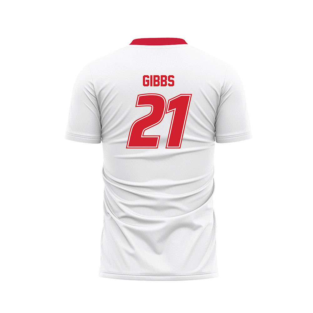 SIUE - NCAA Men's Soccer : Ryley Gibbs - White Soccer Jersey-1