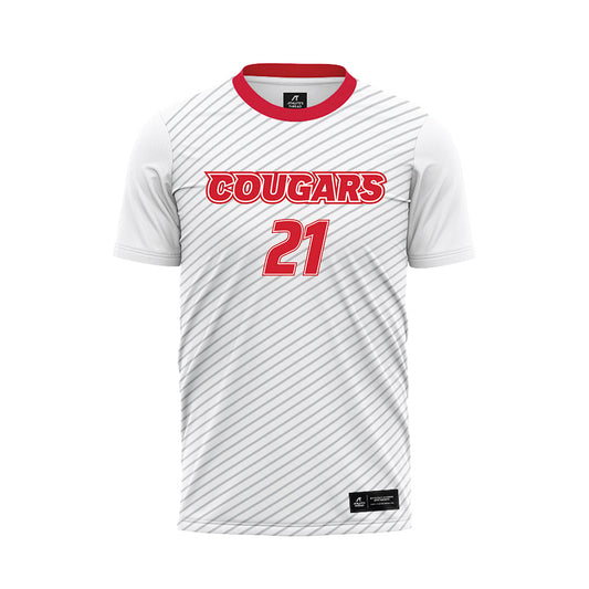 SIUE - NCAA Men's Soccer : Ryley Gibbs - White Soccer Jersey-0