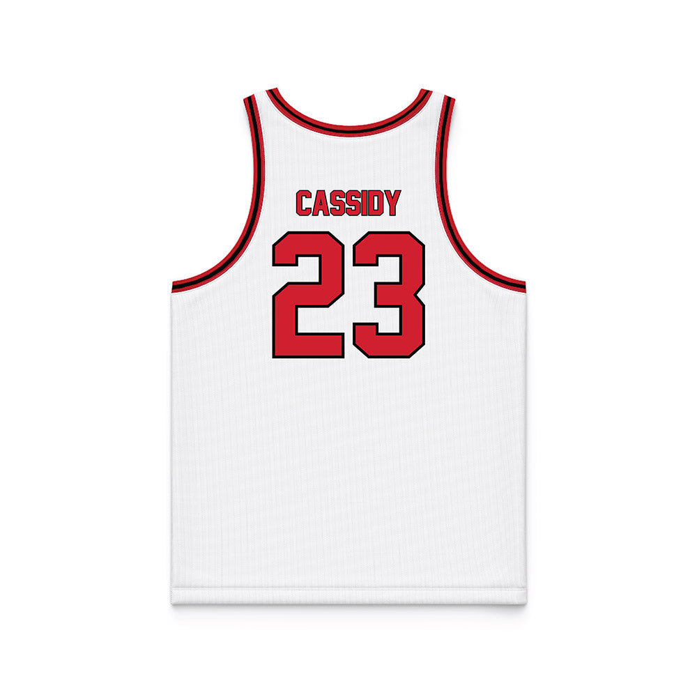 SIUE - NCAA Women's Basketball : Kaitlin Cassidy - White Basketball Jersey-1