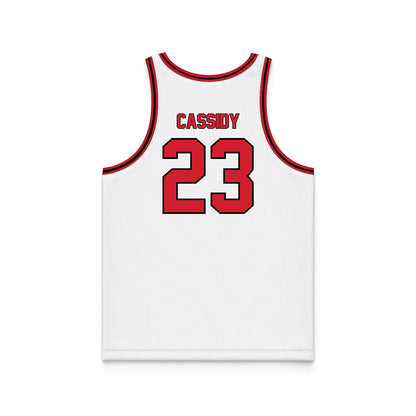 SIUE - NCAA Women's Basketball : Kaitlin Cassidy - White Basketball Jersey-1