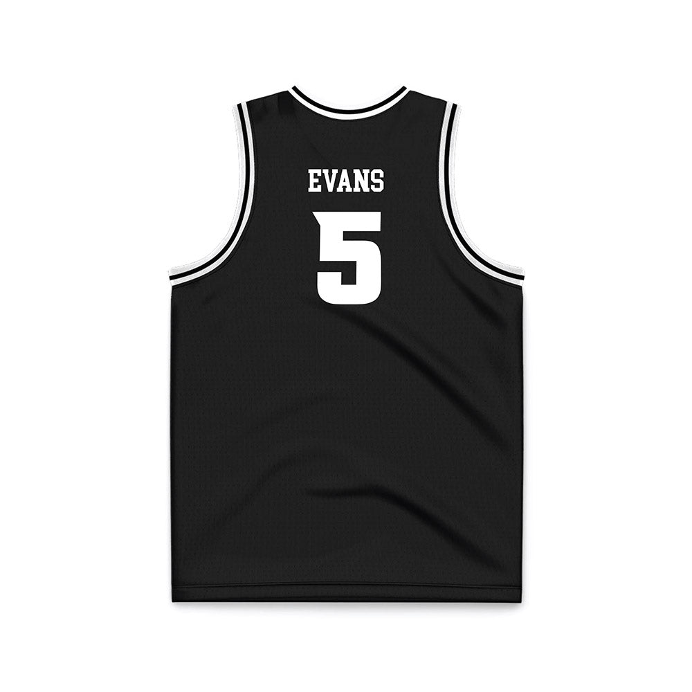 VCU - NCAA Men's Basketball : Barry Evans - Black Basketball Jersey-1