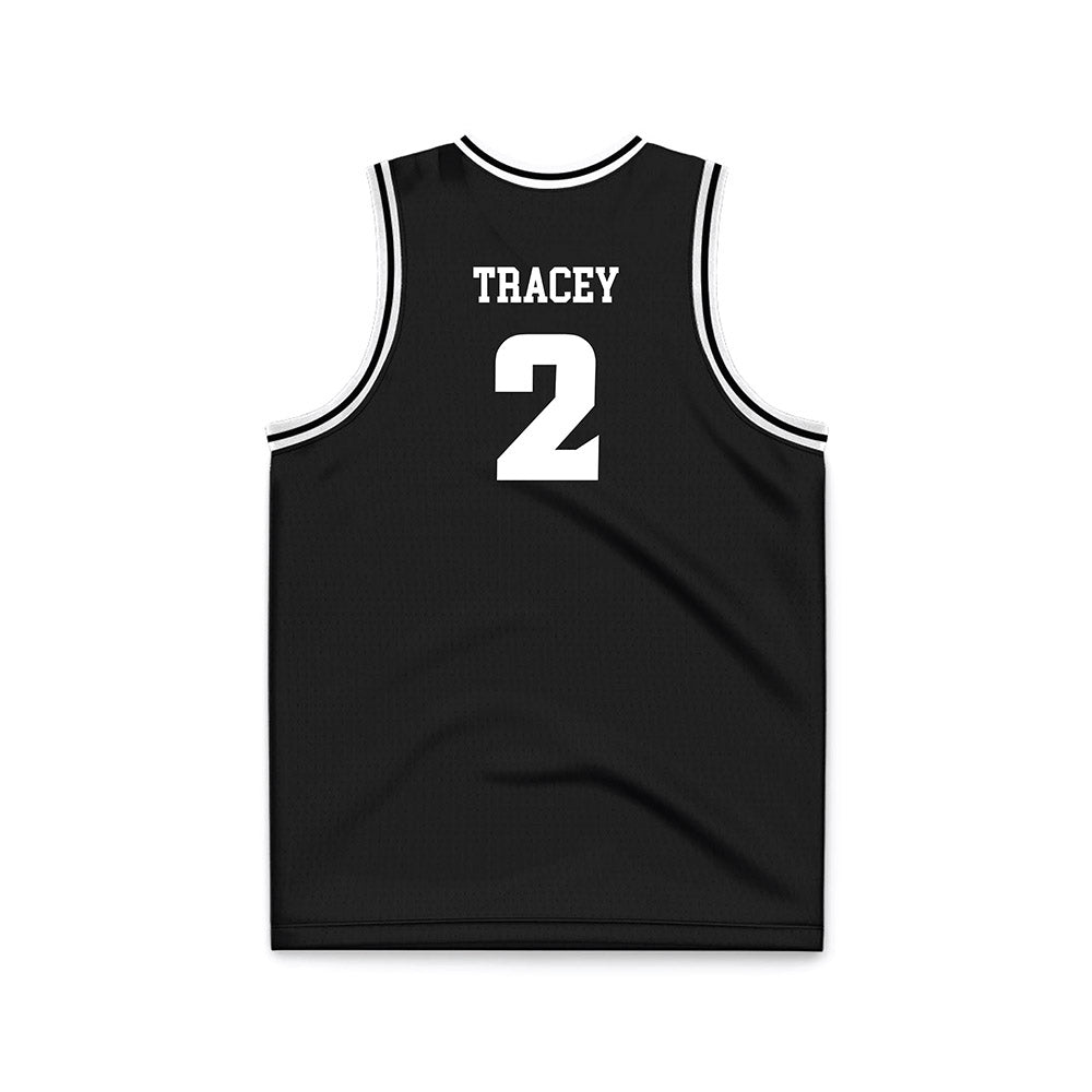 VCU - NCAA Men's Basketball : Jadrian Tracey - Black Basketball Jersey-1