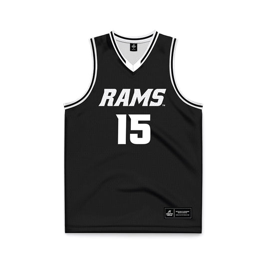 VCU - NCAA Men's Basketball : Tyrell Ward - Black Basketball Jersey-0