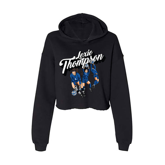 Buffalo - NCAA Women's Soccer : Lexie Thompson - Individual Caricature Women's Crop Fleece Hoodie-0