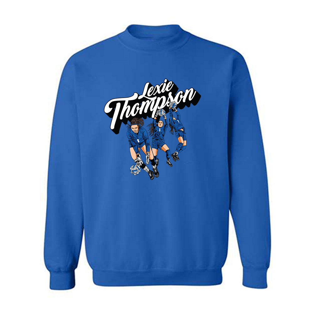 Buffalo - NCAA Women's Soccer : Lexie Thompson - Individual Caricature Crewneck Sweatshirt-0