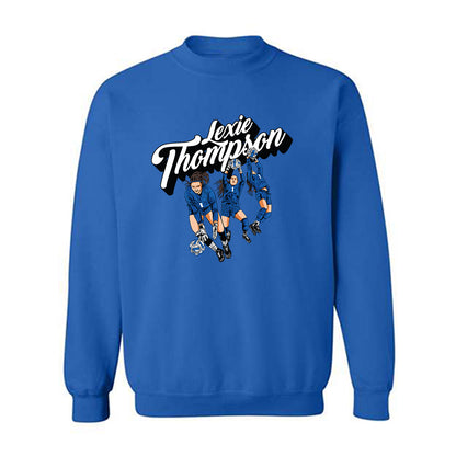Buffalo - NCAA Women's Soccer : Lexie Thompson - Individual Caricature Crewneck Sweatshirt-0