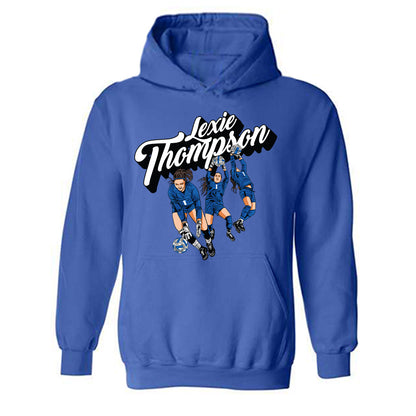 Buffalo - NCAA Women's Soccer : Lexie Thompson - Individual Caricature Hooded Sweatshirt-0