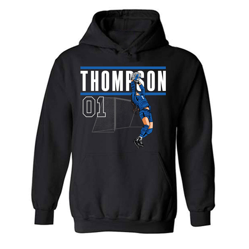 Buffalo - NCAA Women's Soccer : Lexie Thompson - Individual Caricature Hooded Sweatshirt-0