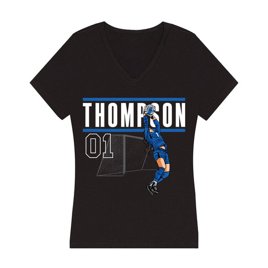 Buffalo - NCAA Women's Soccer : Lexie Thompson - Individual Caricature Women's V-Neck T-Shirt-0