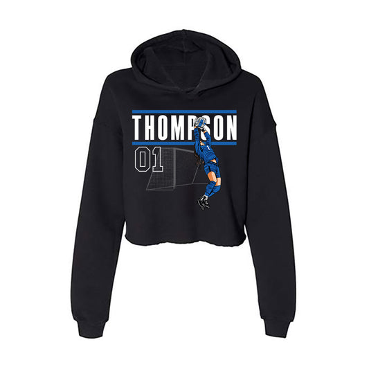 Buffalo - NCAA Women's Soccer : Lexie Thompson - Individual Caricature Women's Crop Fleece Hoodie-0