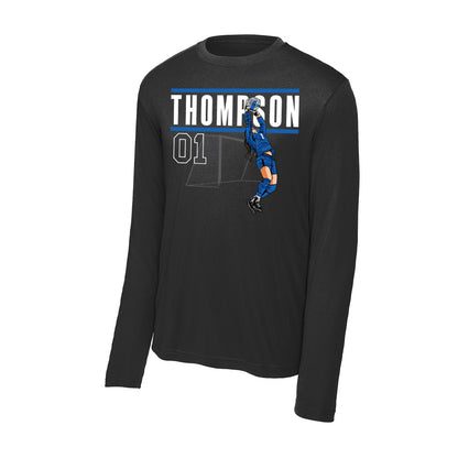 Buffalo - NCAA Women's Soccer : Lexie Thompson - Individual Caricature Activewear Long Sleeve T-Shirt-0
