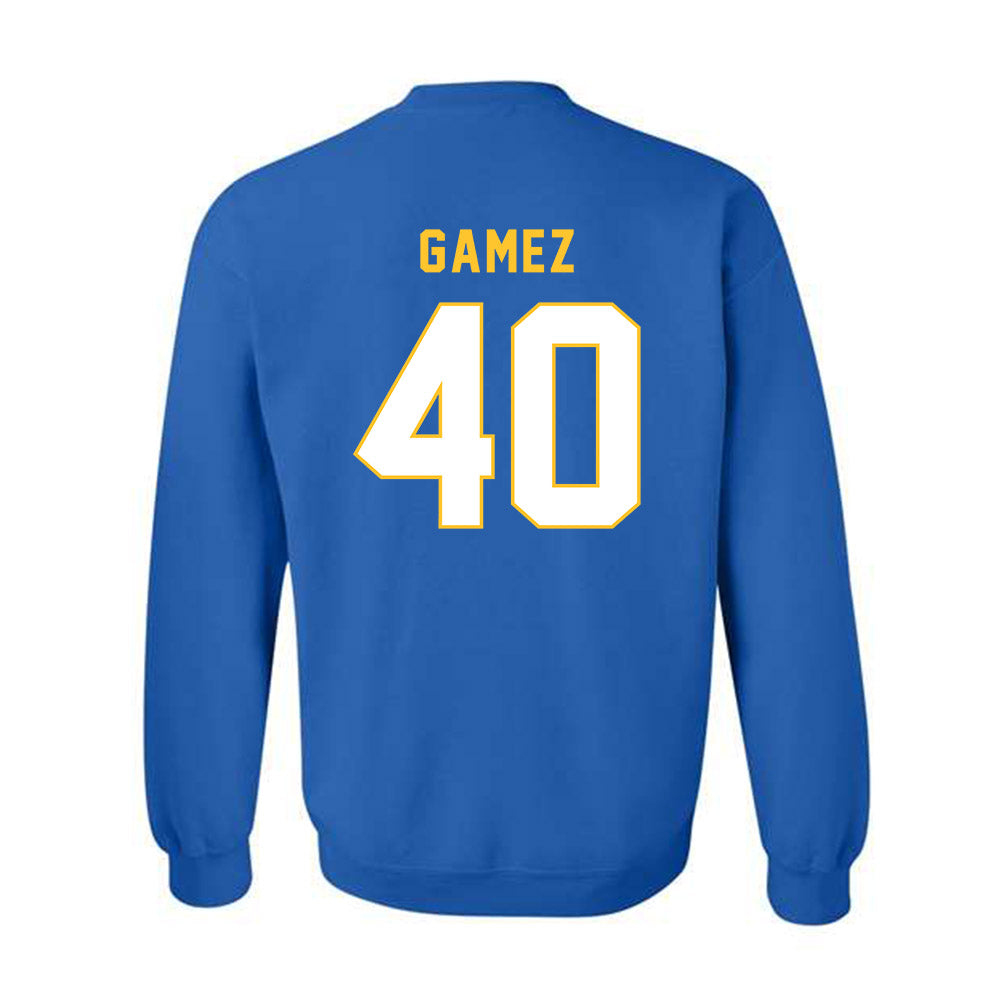 TAMUK - NCAA Baseball : Nathan Gamez - Classic Shersey Crewneck Sweatshirt-1