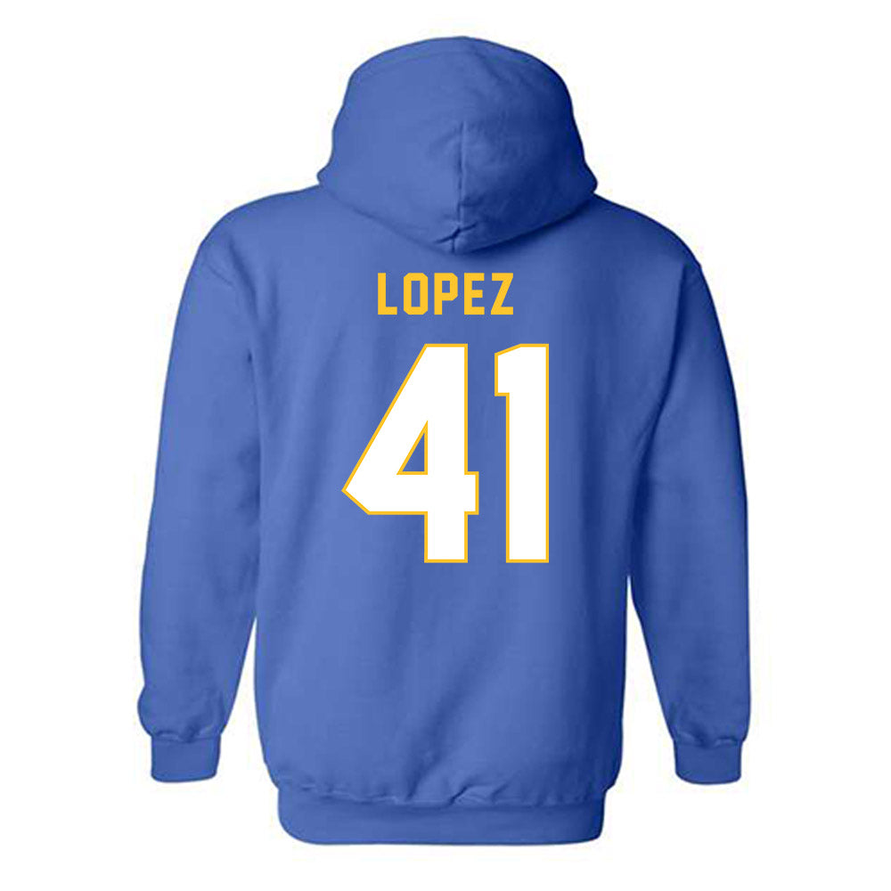 TAMUK - NCAA Football : Angel Lopez - Classic Shersey Hooded Sweatshirt-1