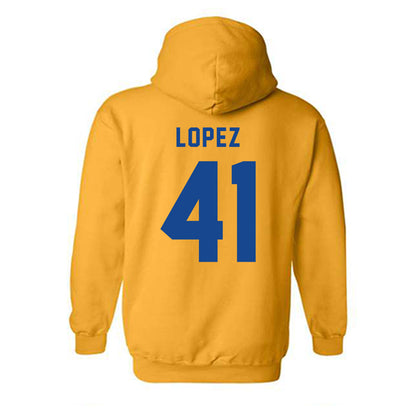 TAMUK - NCAA Football : Angel Lopez - Classic Shersey Hooded Sweatshirt-1