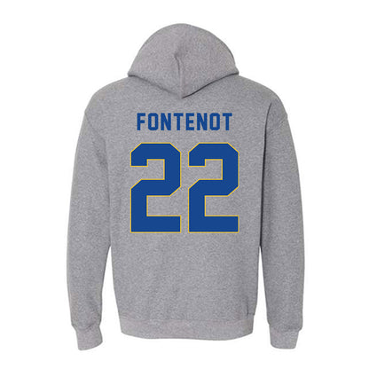 TAMUK - NCAA Football : Levi Fontenot - Classic Shersey Hooded Sweatshirt-1