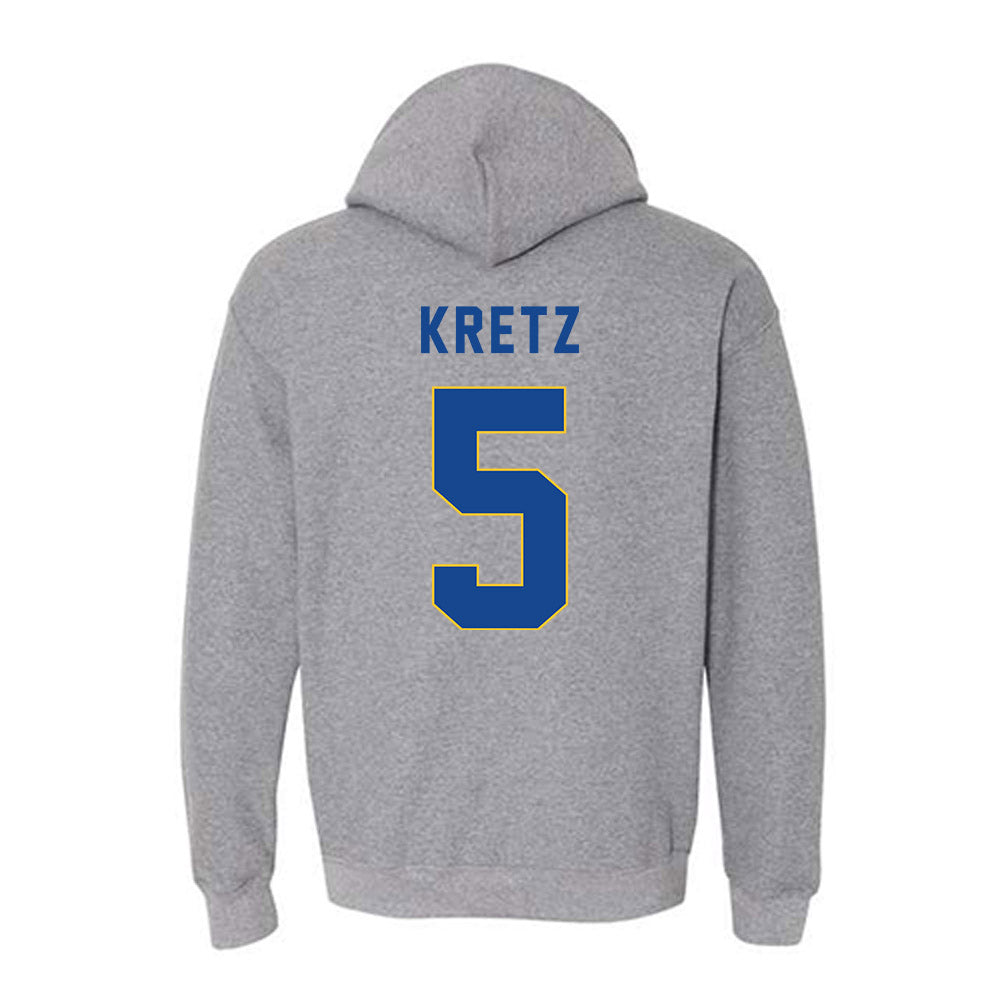 TAMUK - NCAA Football : Christian Kretz - Classic Shersey Hooded Sweatshirt-1