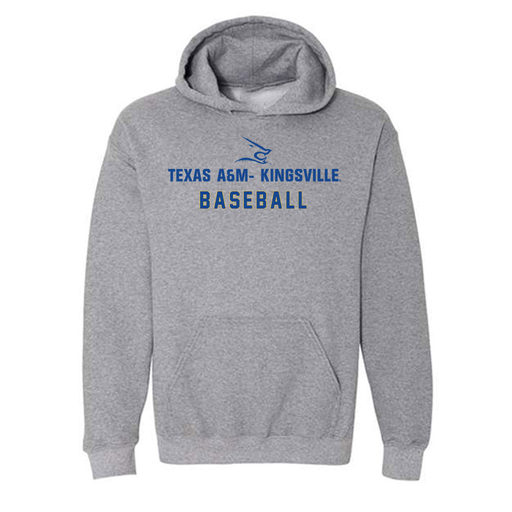 TAMUK - NCAA Baseball : Nathan Gamez - Classic Shersey Hooded Sweatshirt-0