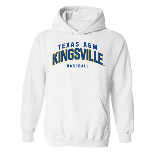 TAMUK - NCAA Baseball : Easton Hewitt - Classic Shersey Hooded Sweatshirt-0