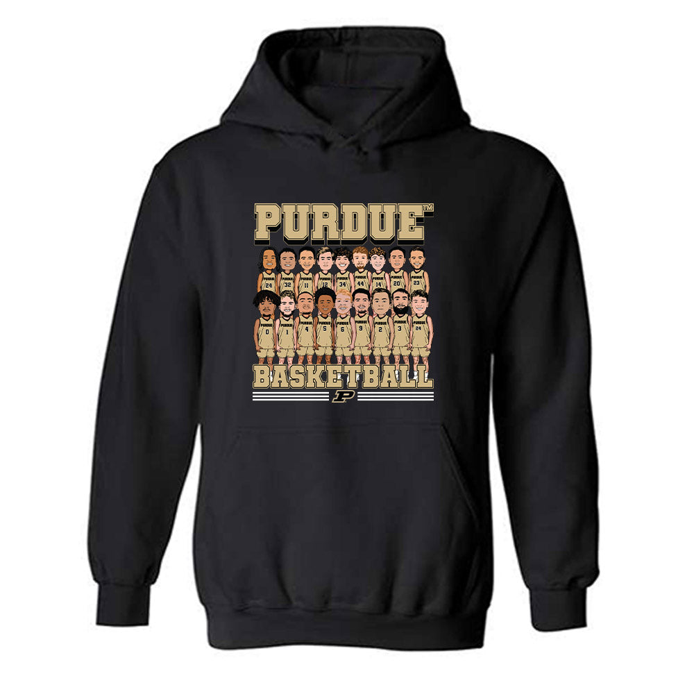 Purdue - NCAA Men's Basketball : - Caricature Hooded Sweatshirt-0