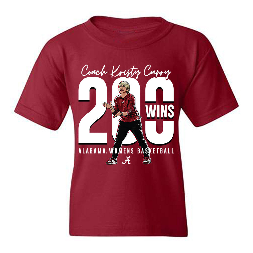 Alabama - NCAA Women's Basketball : Individual Caricature Youth T-Shirt-0