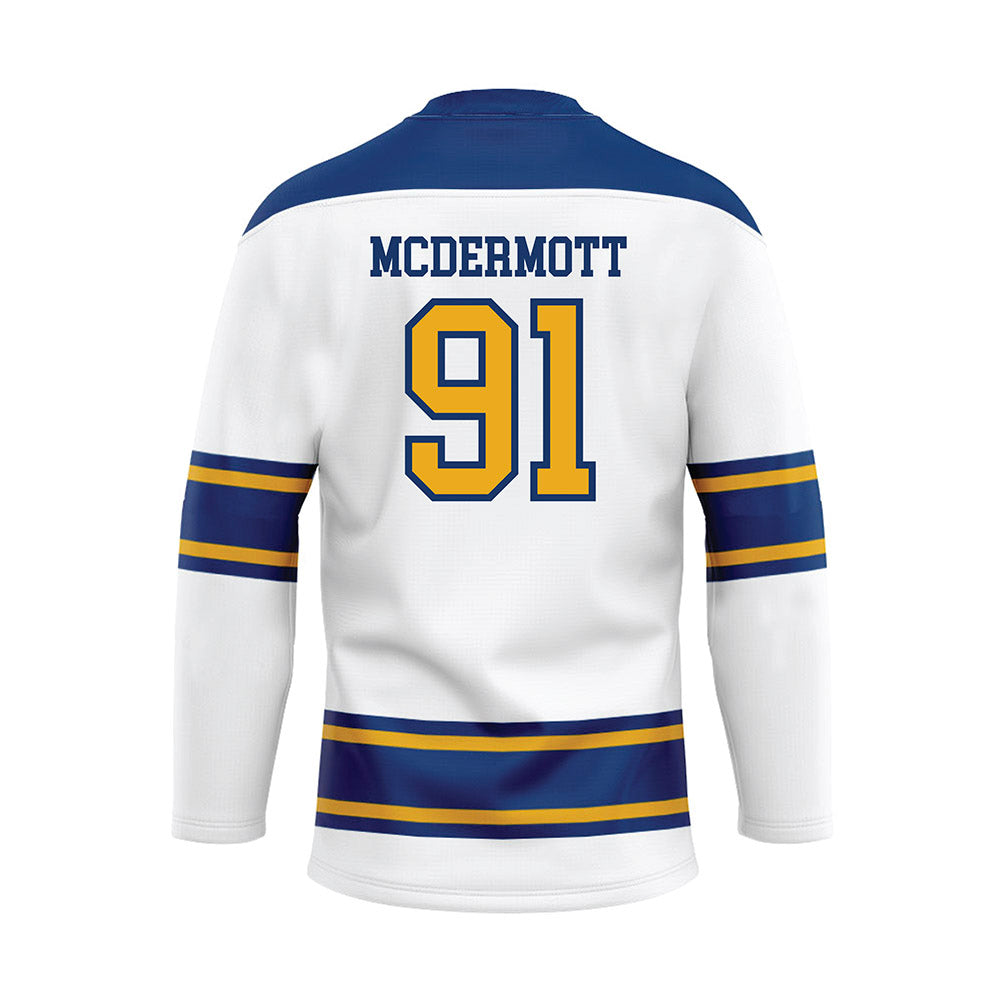 Canisius - NCAA Men's Ice Hockey : Alton Mcdermott - White Hockey Jersey-1