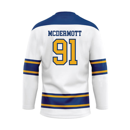 Canisius - NCAA Men's Ice Hockey : Alton Mcdermott - White Hockey Jersey-1