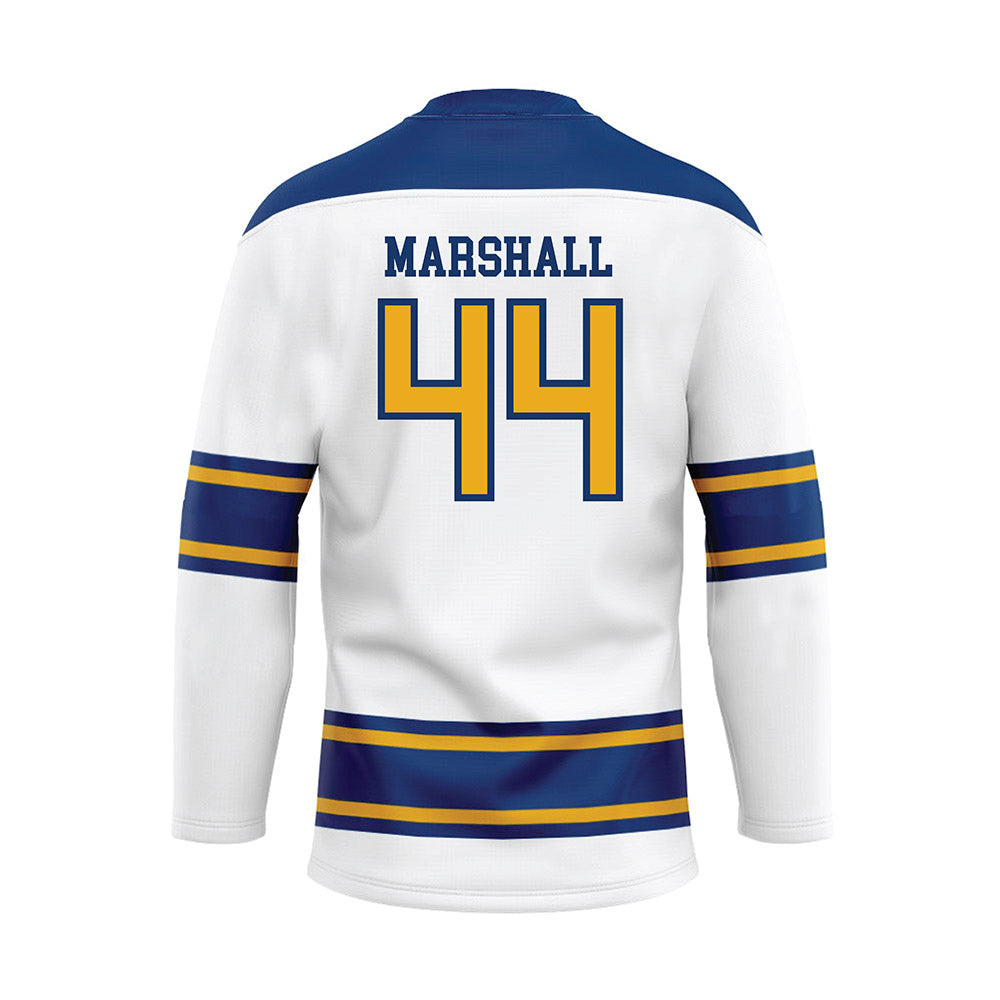 Canisius - NCAA Men's Ice Hockey : Luke Marshall - White Hockey Jersey-1