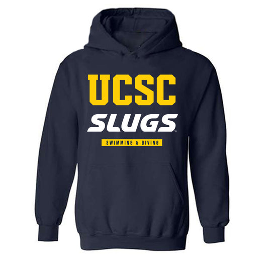 UCSC - NCAA Men's Swimming & Diving : Peter Fortune - Classic Shersey Hooded Sweatshirt-0