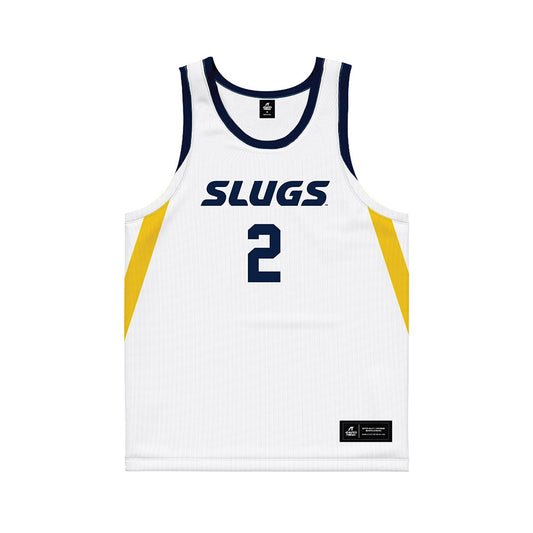 UCSC - NCAA Men's Basketball : Jack Rivera - White Basketball Jersey-0