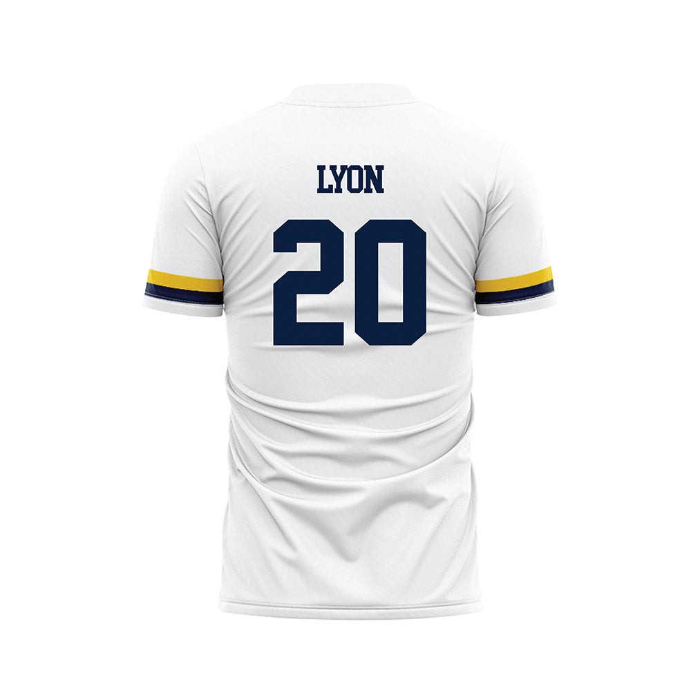 UCSC - NCAA Men's Soccer : Chad Lyon - White Soccer Jersey-1
