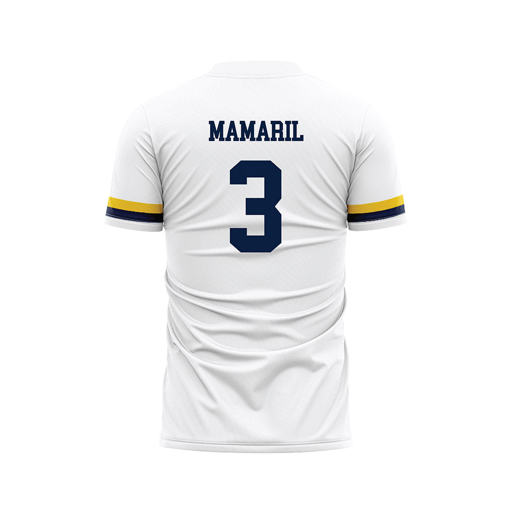 UCSC - NCAA Men's Soccer : Lawyer Mamaril - White Soccer Jersey-1