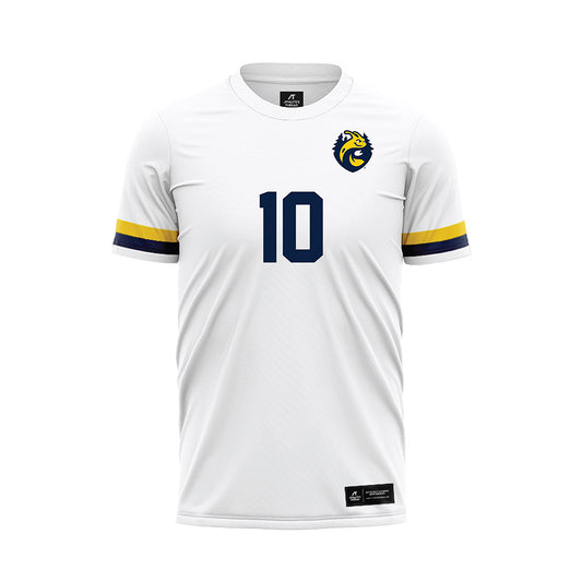UCSC - NCAA Men's Soccer : Torin Volkamer - White Soccer Jersey-0