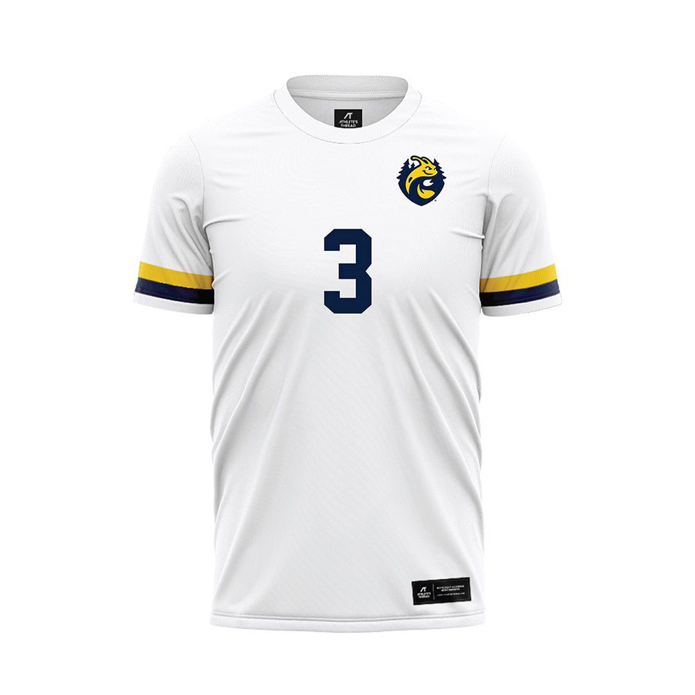 UCSC - NCAA Men's Soccer : Lawyer Mamaril - White Soccer Jersey-0