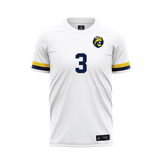 UCSC - NCAA Men's Soccer : Lawyer Mamaril - White Soccer Jersey-0