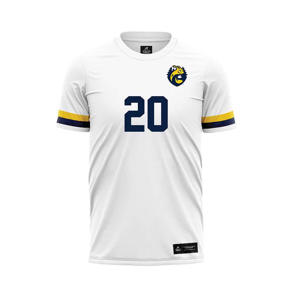 UCSC - NCAA Men's Soccer : Chad Lyon - White Soccer Jersey-0