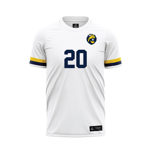 UCSC - NCAA Men's Soccer : Chad Lyon - White Soccer Jersey-0