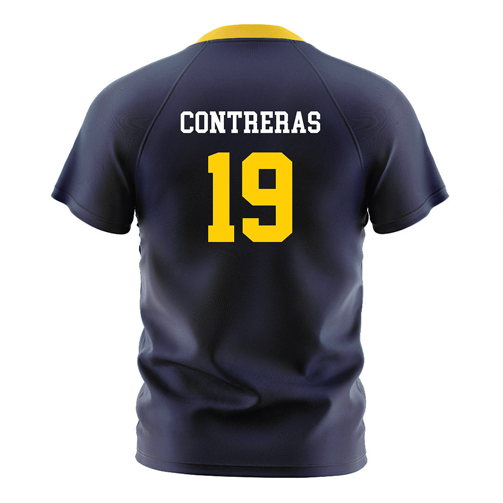 UCSC - NCAA Women's Soccer : Susan Contreras - Navy Soccer Jersey-1