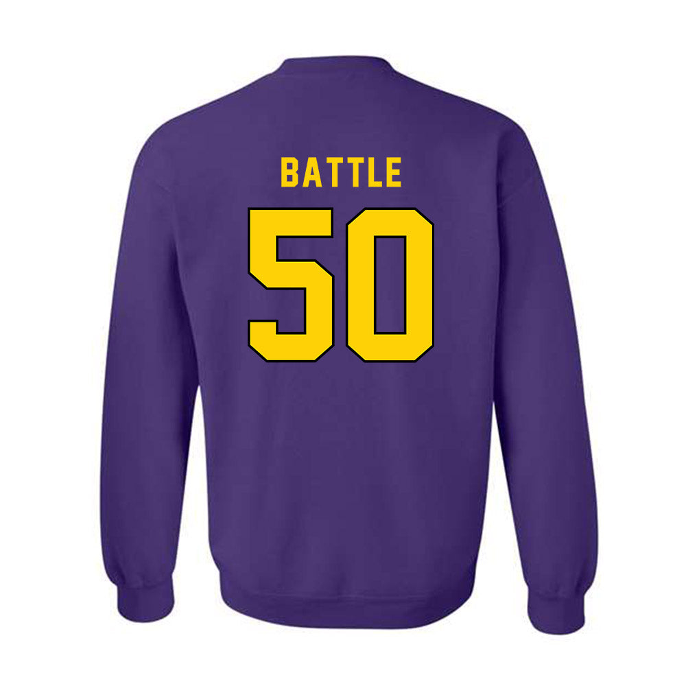 East Carolina - NCAA Football : Josh Battle - Classic Shersey Crewneck Sweatshirt-1