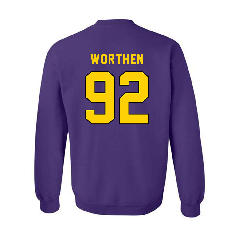 East Carolina - NCAA Football : Dylon Worthen - Classic Shersey Crewneck Sweatshirt-1