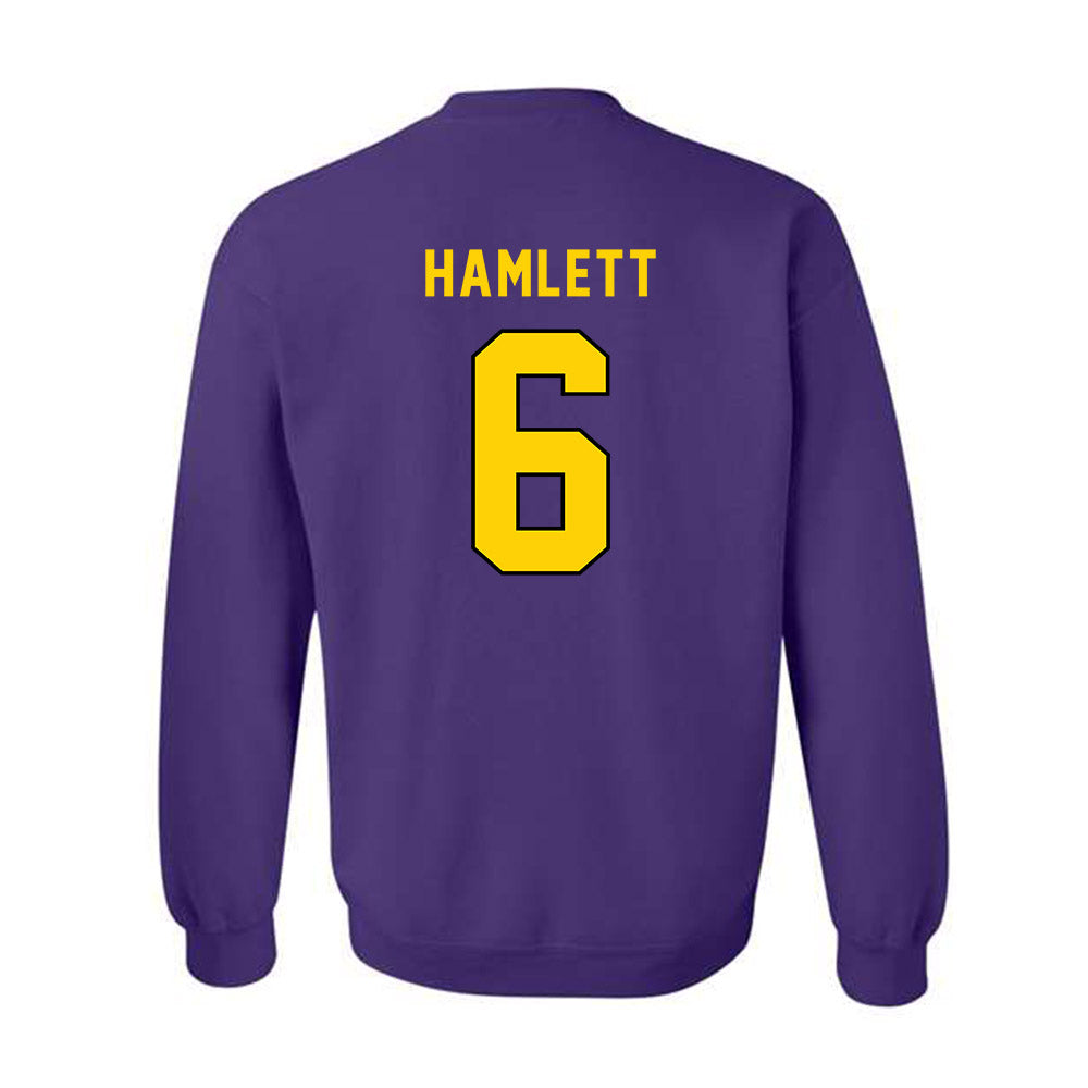 East Carolina - NCAA Football : Kanen Hamlett - Classic Shersey Crewneck Sweatshirt-1