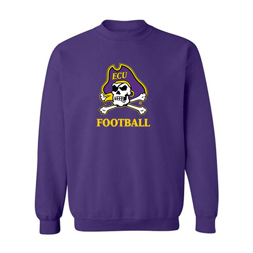 East Carolina - NCAA Football : Zach Caulder - Classic Shersey Crewneck Sweatshirt-0