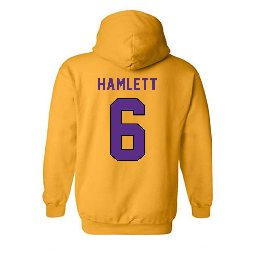 East Carolina - NCAA Football : Kanen Hamlett - Classic Shersey Hooded Sweatshirt-1