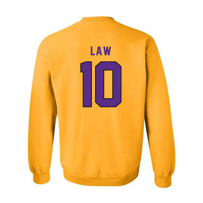East Carolina - NCAA Football : Crews Law - Classic Shersey Crewneck Sweatshirt-1