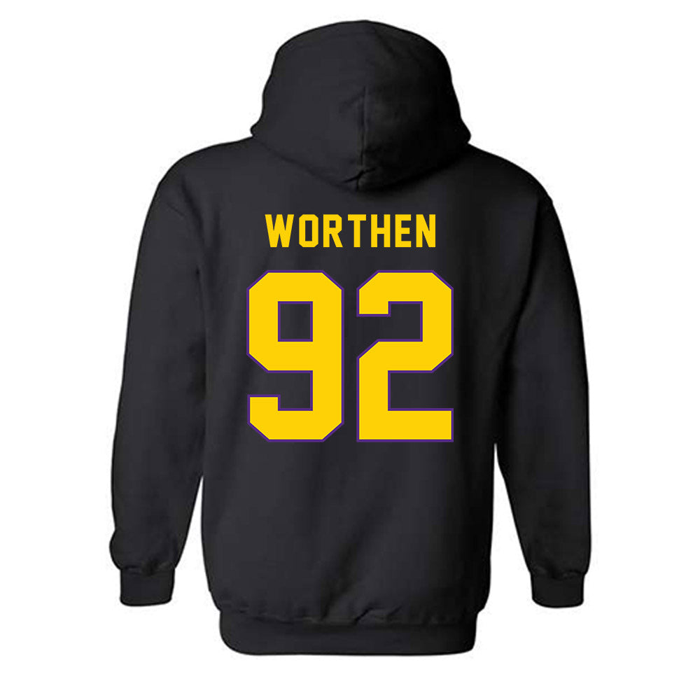 East Carolina - NCAA Football : Dylon Worthen - Classic Shersey Hooded Sweatshirt-1