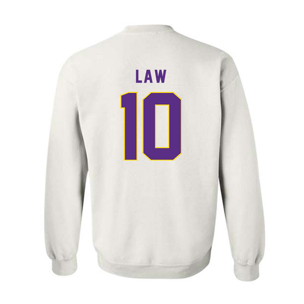 East Carolina - NCAA Football : Crews Law - Classic Shersey Crewneck Sweatshirt-1